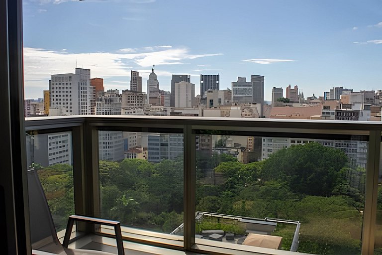 Downtown República - Studio vista incrível e piscina