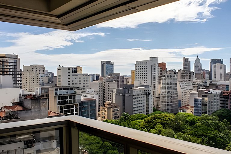 Downtown República - Studio vista incrível e piscina