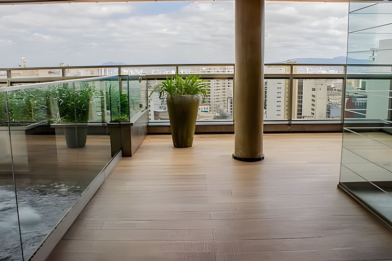 Downtown República - Studio vista incrível e piscina