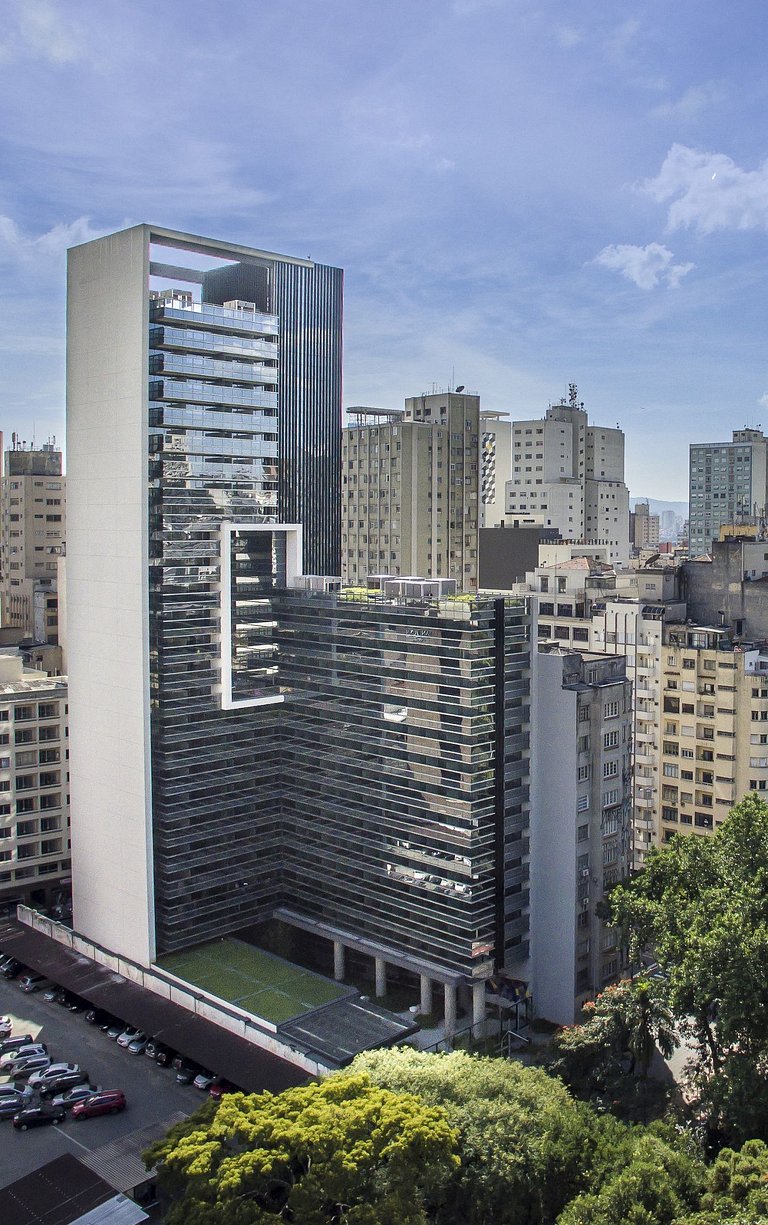 Downtown República - Studio vista incrível e piscina
